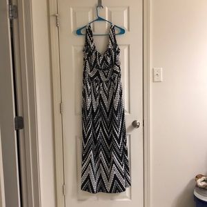 Black Geometric Maxi, XL
